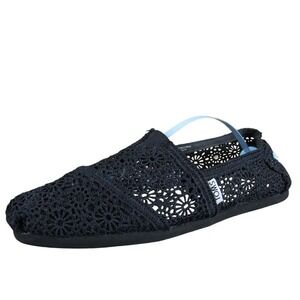 TOMS Women's‎ Alpargata Loafer Black Fabric Sz 9 Medium  Used 2025